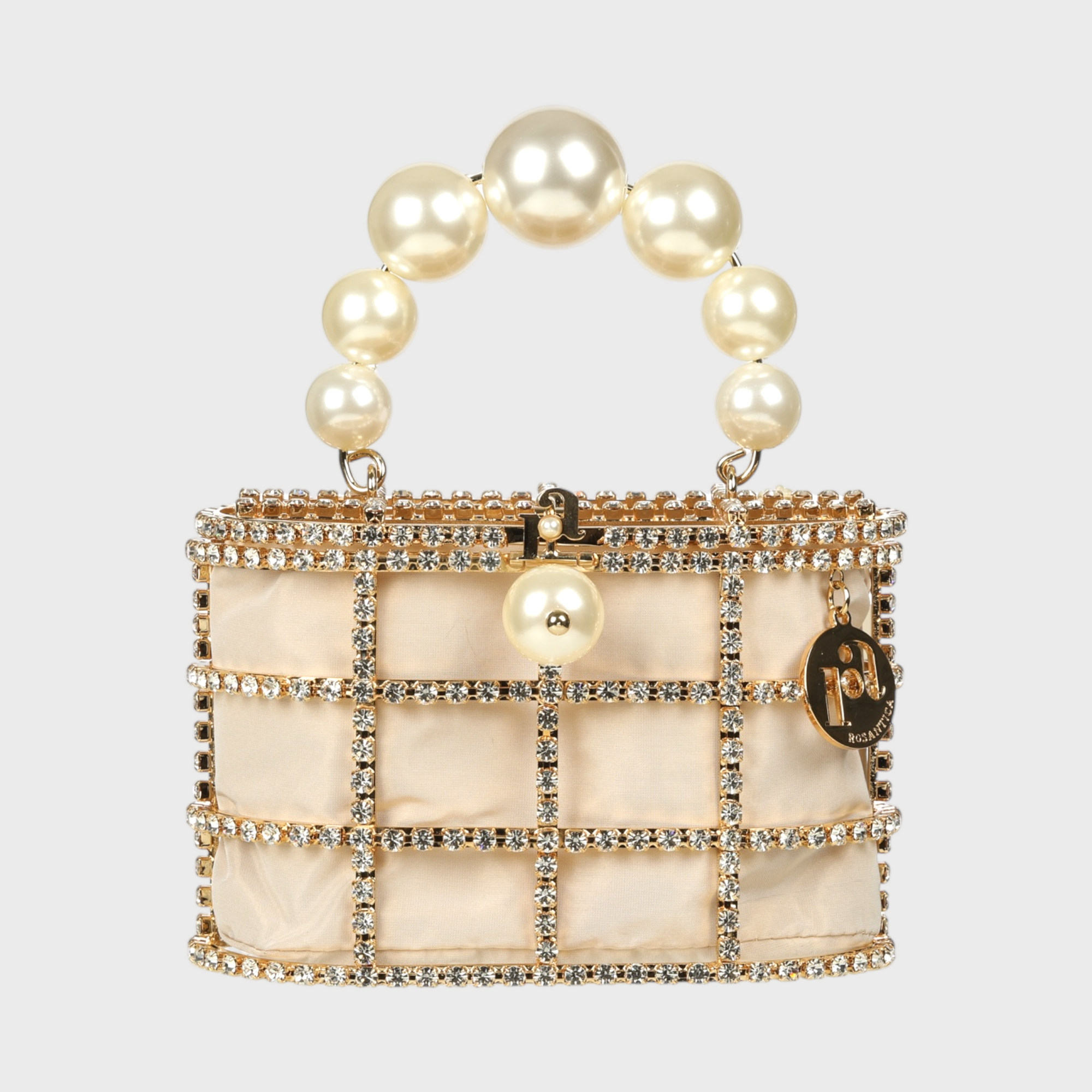 Rosantica Mini Holli | Gold Toned Brass, Crystals & Faux Pearls