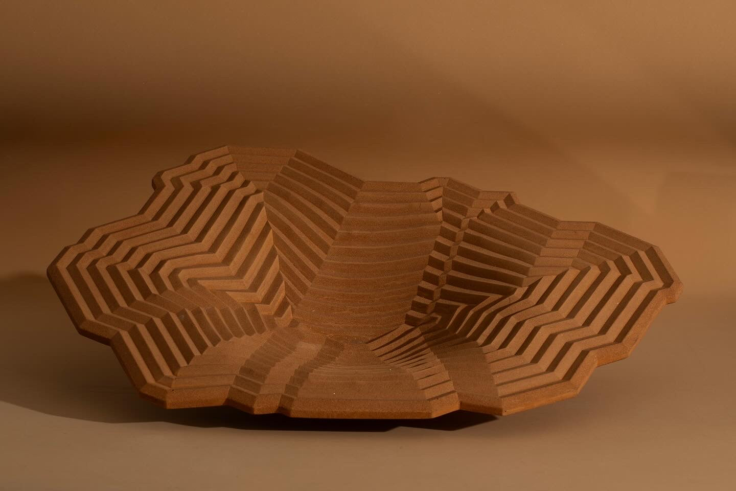 Phil Cuttance | Apricot Pleat Bowl