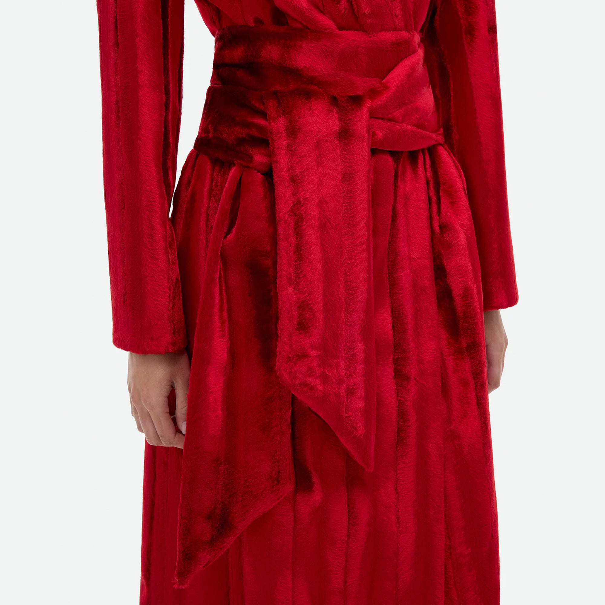 Common Hours | Betrayal Under The Bridge Smoking Jacket in Boudoir Red