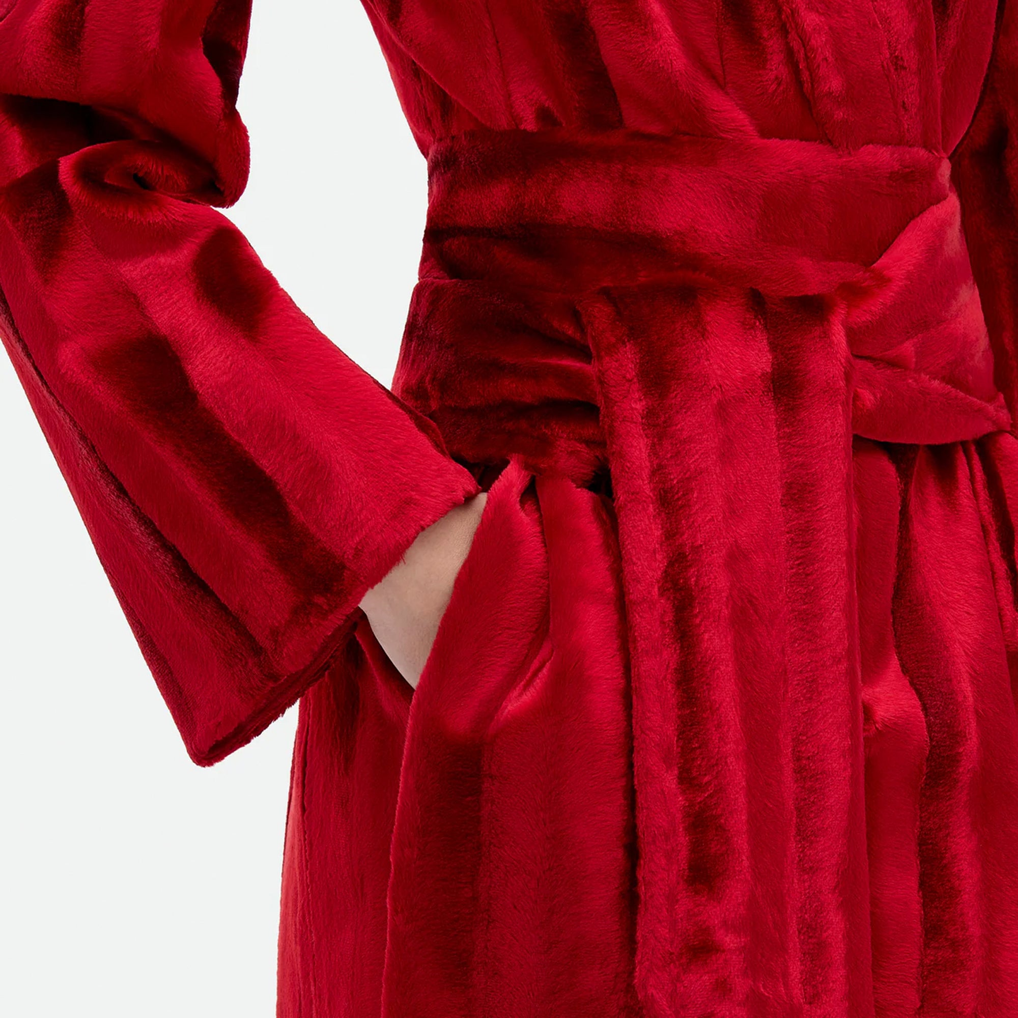 Common Hours | Betrayal Under The Bridge Smoking Jacket in Boudoir Red