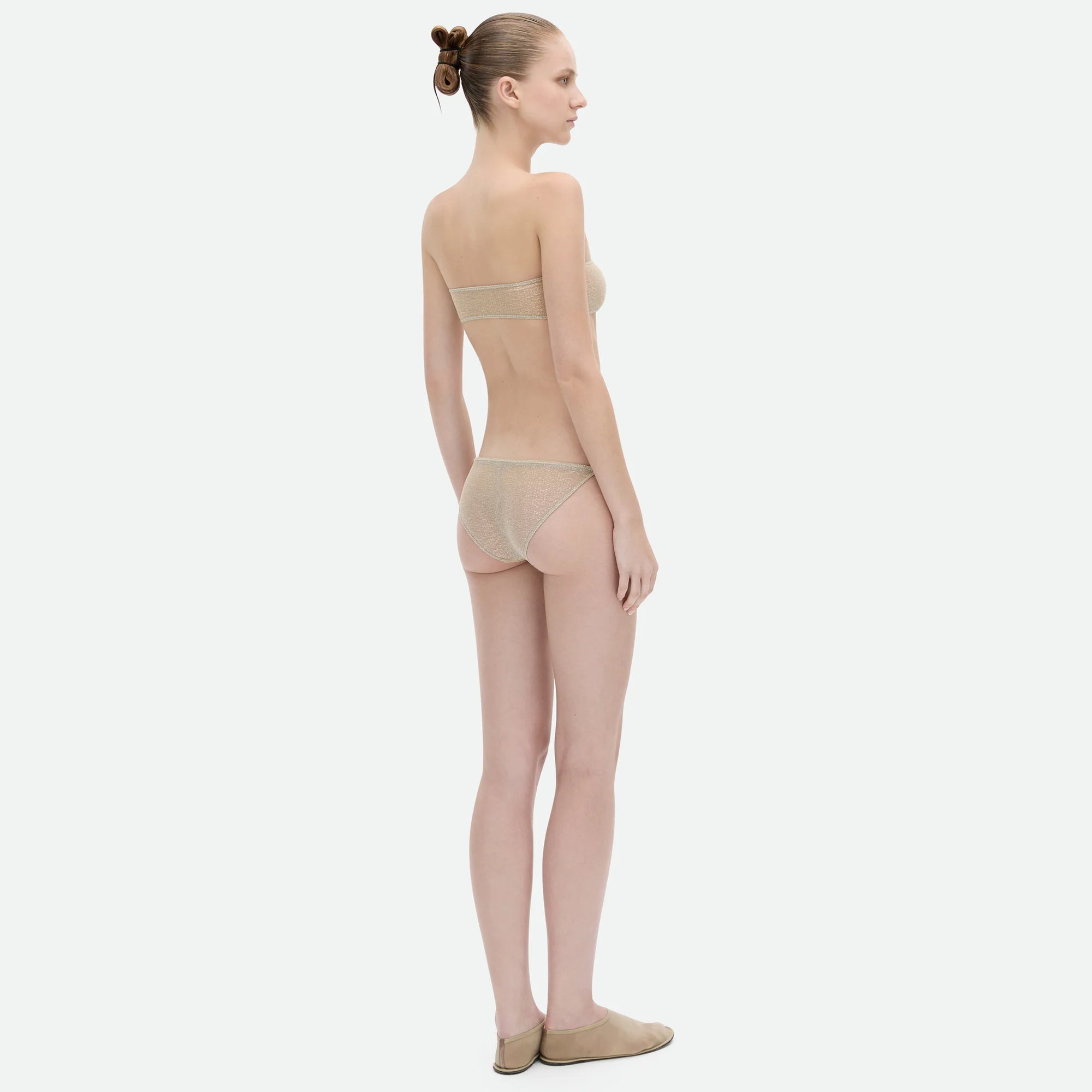 Common Hours | Trail Of Glitter Dress - Gold Glitter