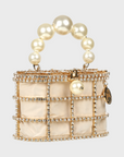 Rosantica Mini Holli | Gold Toned Brass, Crystals & Faux Pearls