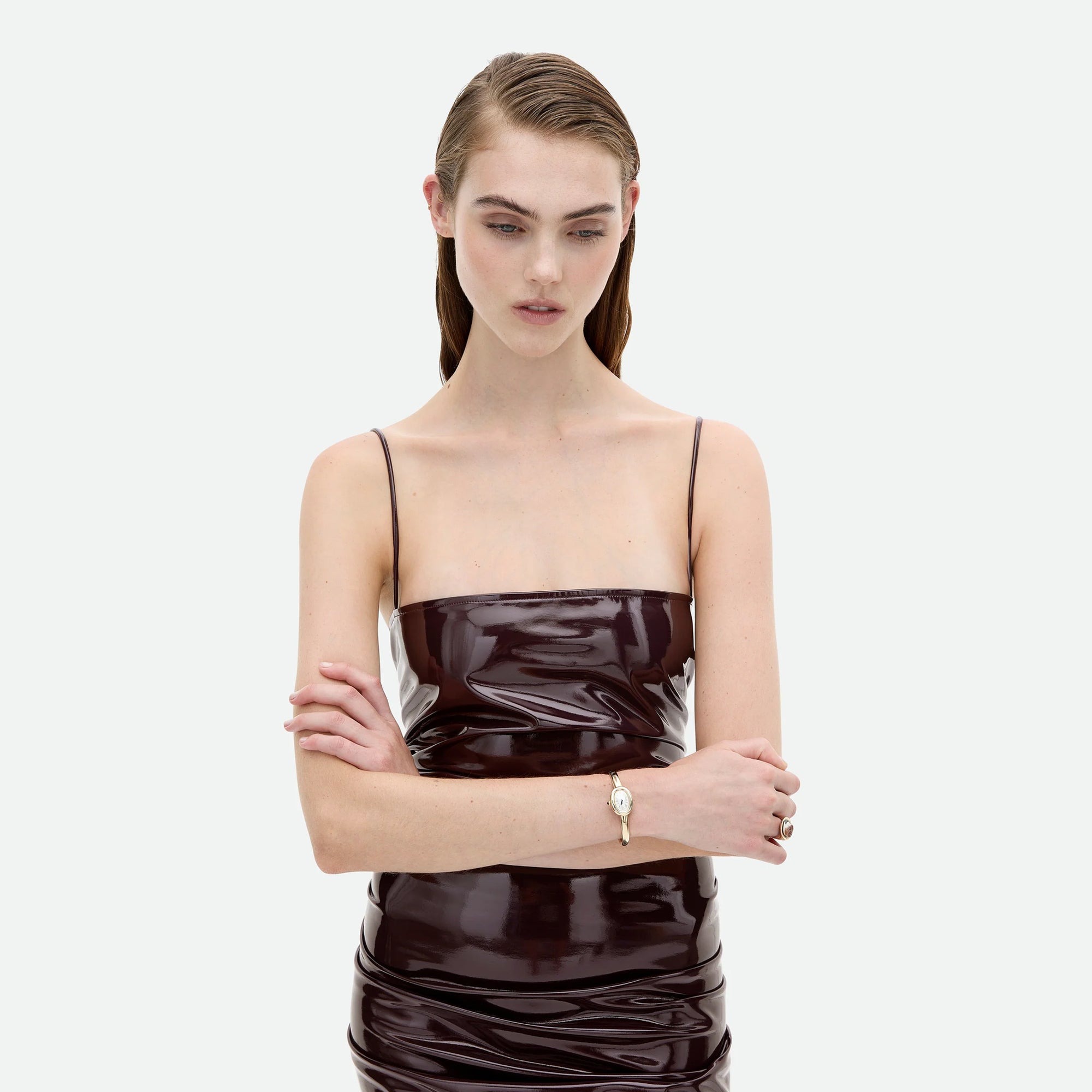 Common Hours | Nip Of Cherry Dress - Dark Maraschino