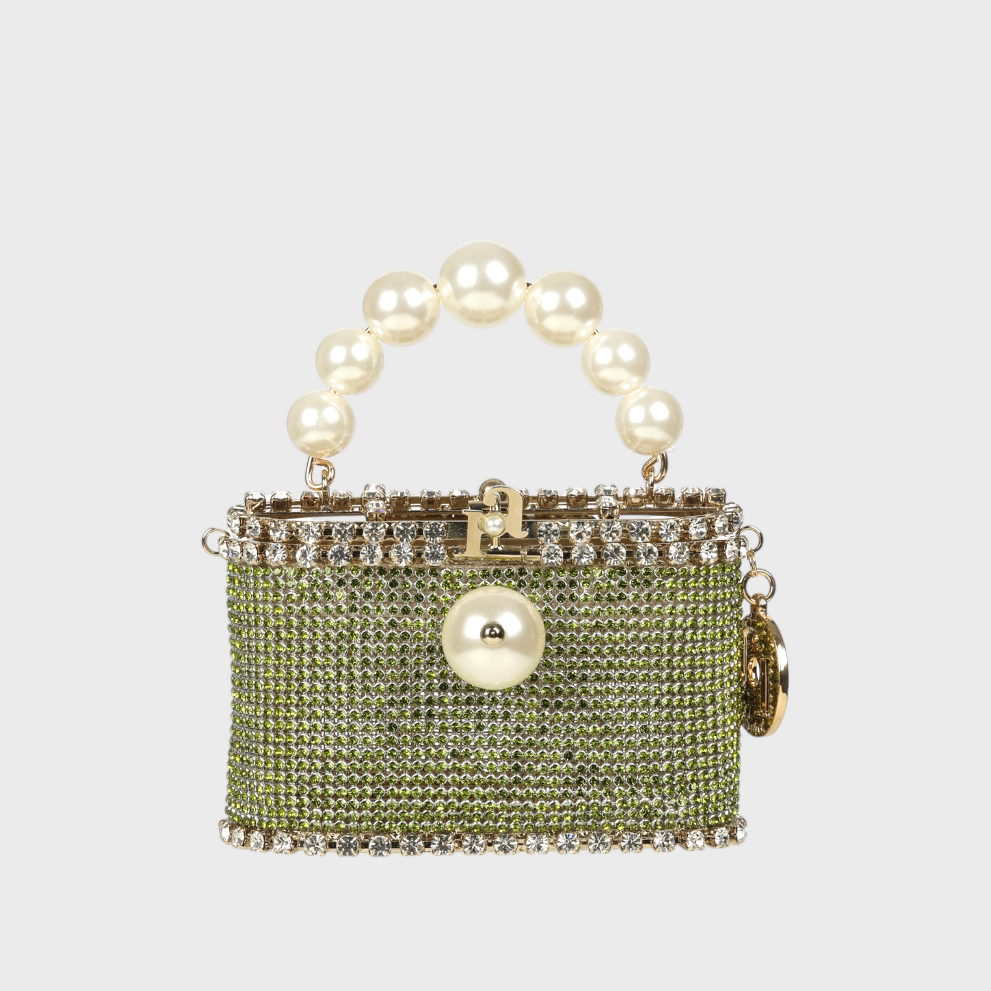 Rosantica Pocket Luce | Gold Toned Brass, Crystals & Faux Pearls