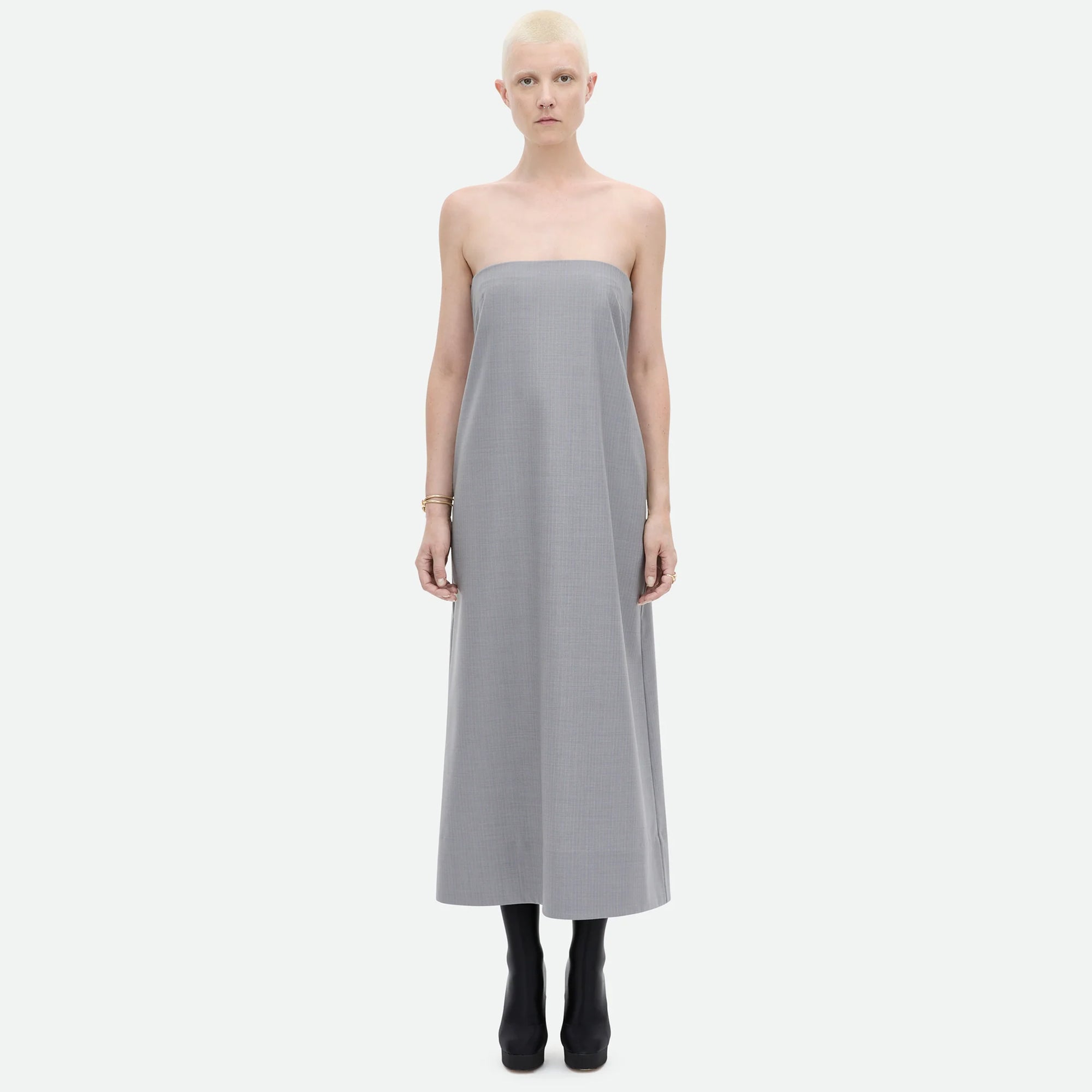Common Hours | One Of The Fellas Dress - Smoke