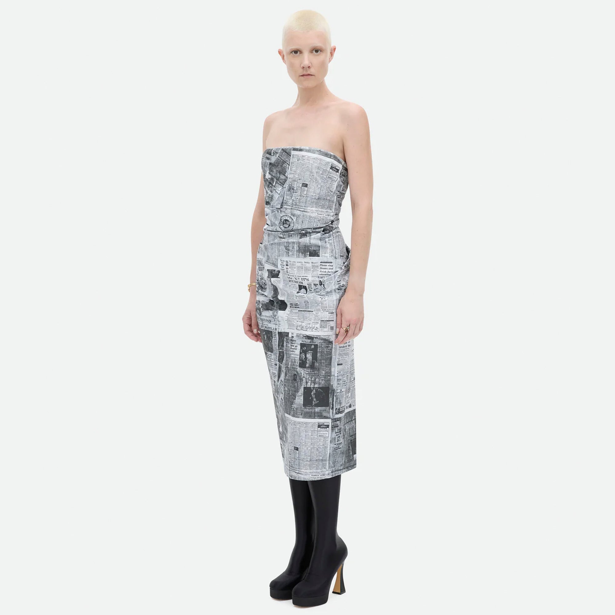 Common Hours | Tabloid Dress - Newspaper