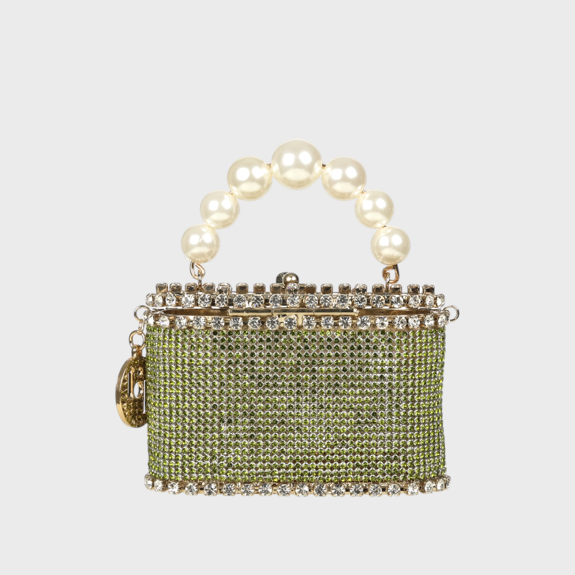 Rosantica Pocket Luce | Gold Toned Brass, Crystals & Faux Pearls