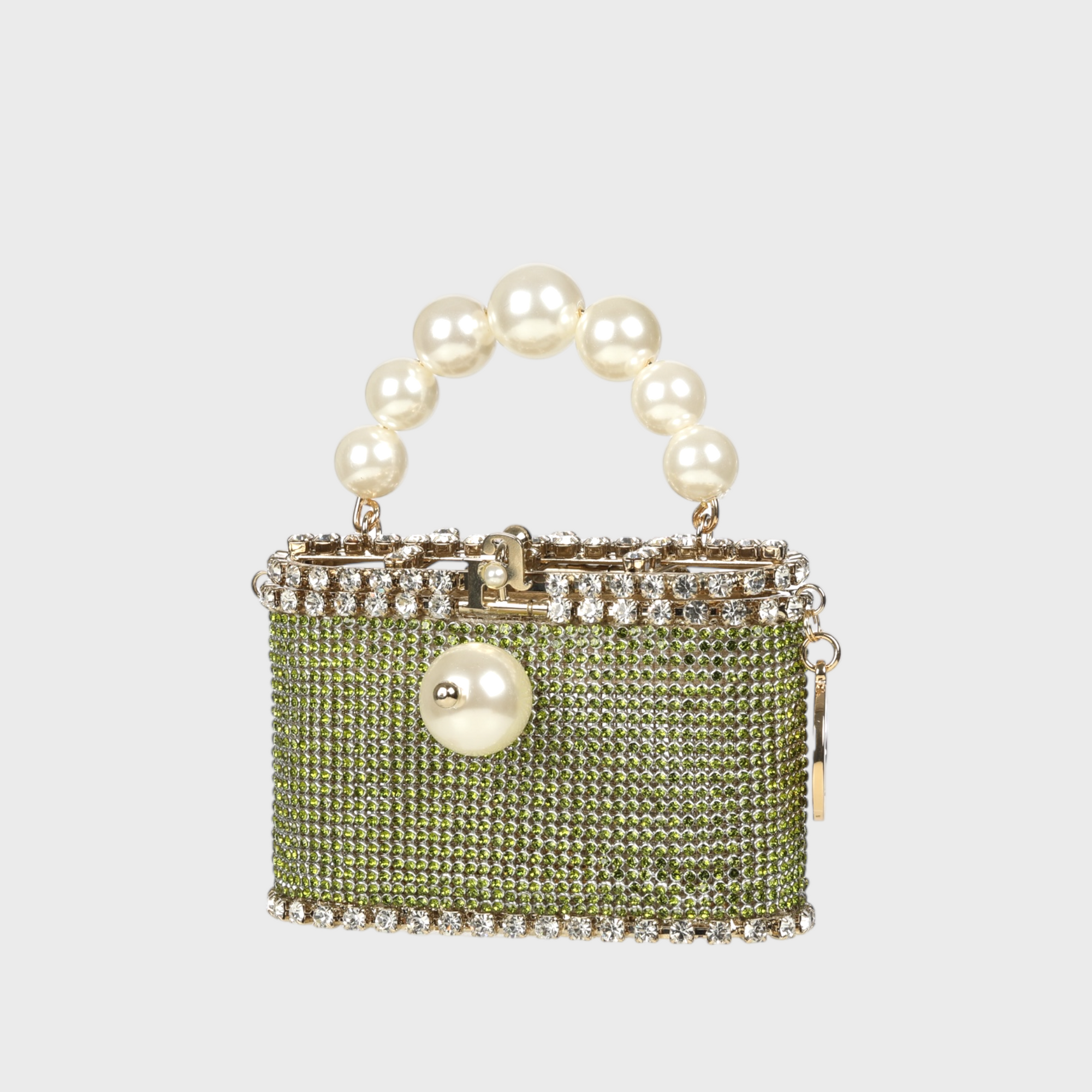 Rosantica Pocket Luce | Gold Toned Brass, Crystals & Faux Pearls