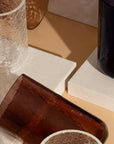 A Design Studio | Hand Blown Crackle Vase Tan