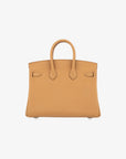Hermès | Birkin 25cm | "In and Out" Biscuit Swift Leather Palladium Hardware