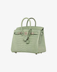 Hermès | Birkin 25cm | Vert D'eau Matte Alligator Palladium Hardware