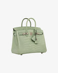 Hermès | Birkin 25cm | Vert D'eau Matte Alligator Palladium Hardware