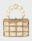 Rosantica Mini Holli | Gold Toned Brass, Crystals & Faux Pearls