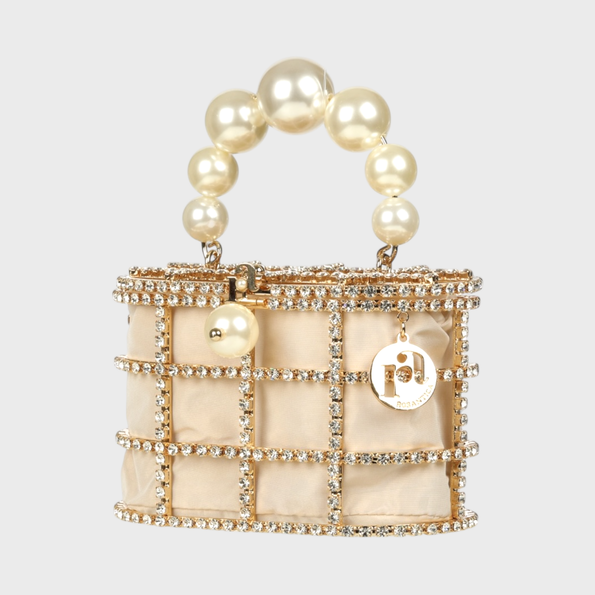Rosantica Mini Holli | Gold Toned Brass, Crystals & Faux Pearls