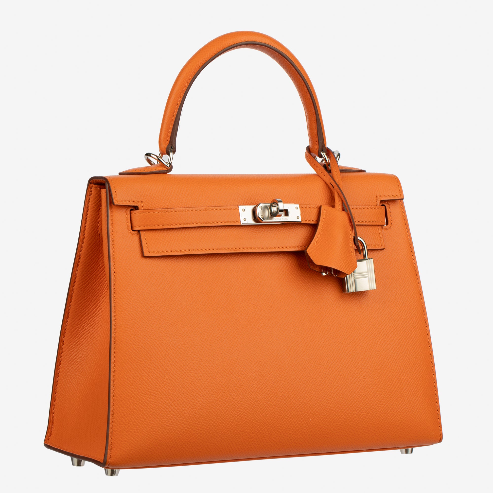 Hermès | Kelly Sellier 25cm | Orange Epsom Leather Palladium Hardware