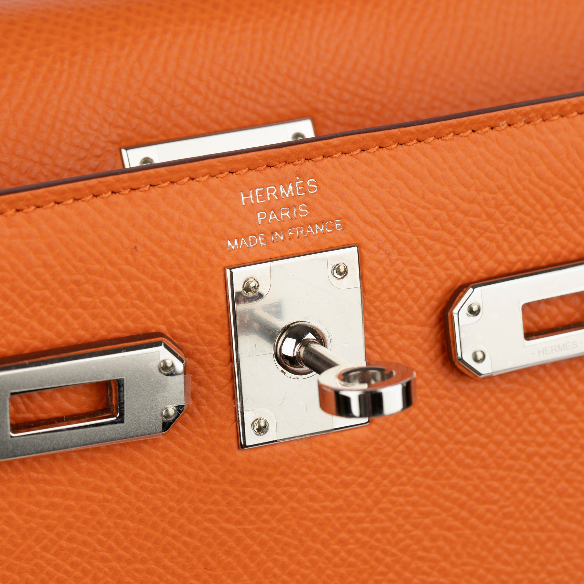 Hermès | Kelly Sellier 25cm | Orange Epsom Leather Palladium Hardware