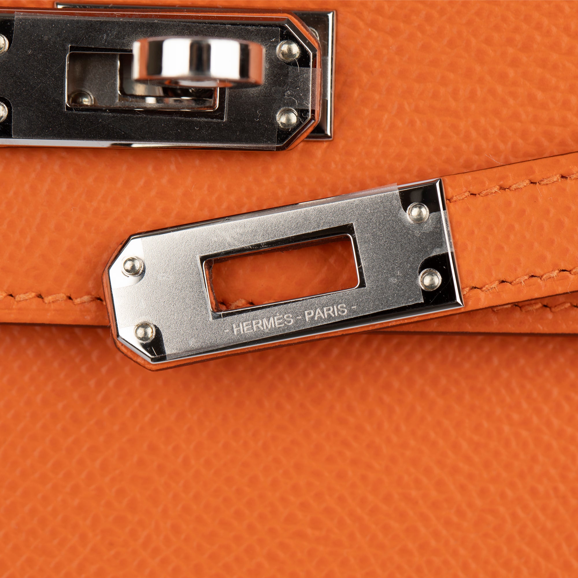 Hermès | Kelly Sellier 25cm | Orange Epsom Leather Palladium Hardware