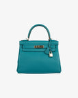 Hermès | Kelly 28cm | Cobalt Togo Leather Palladium Hardware