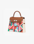 Hermès | Kelly Wood 22cm | Perspective Cavaliere | Leather & Wood Palladium Hardware
