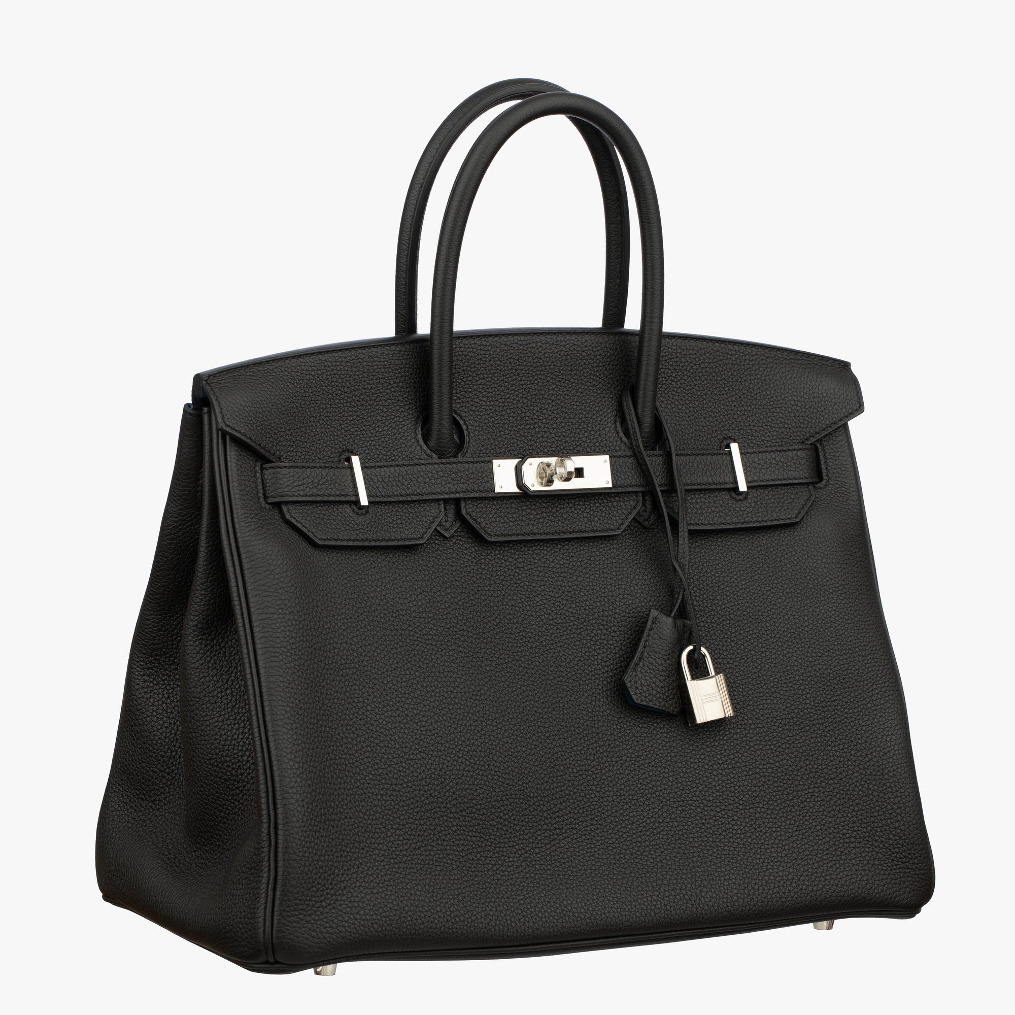 Hermès | Birkin 35cm Verso | Black and Blue Agate Togo Leather Palladium Hardware