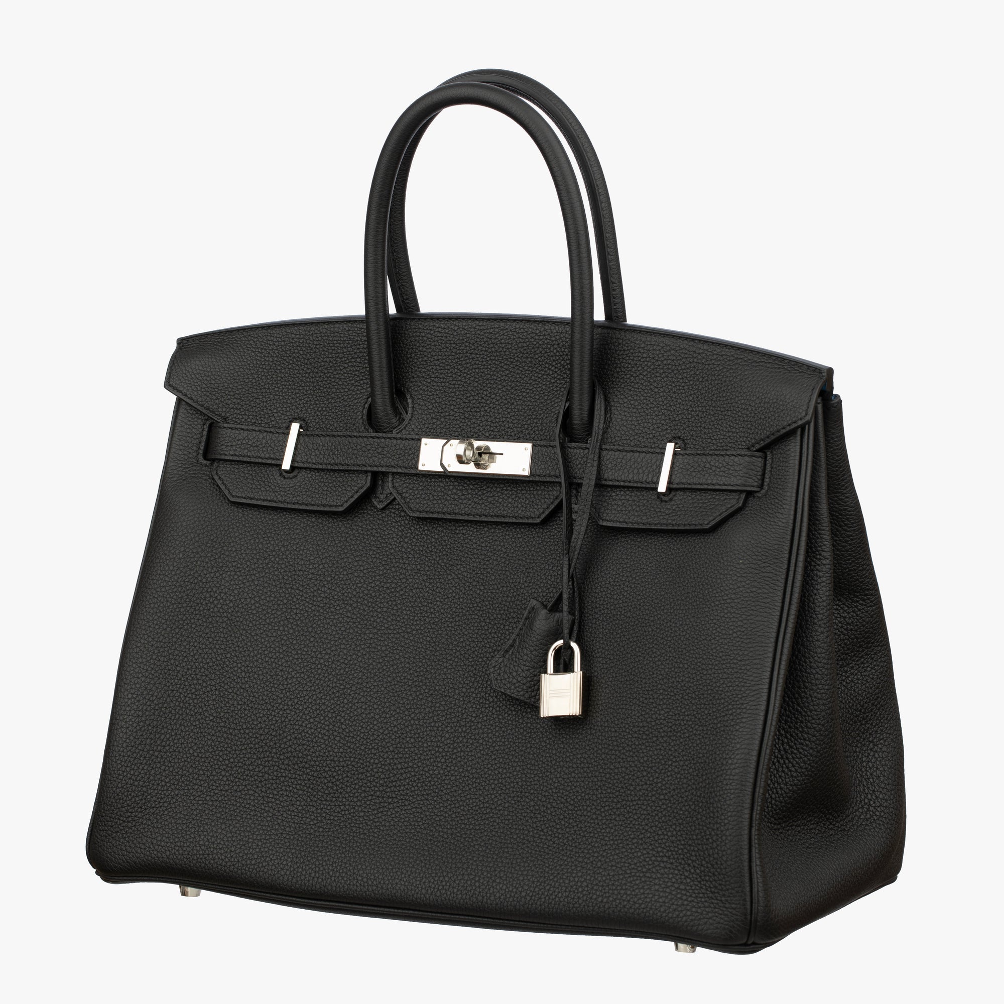 Hermès | Birkin 35cm Verso | Black and Blue Agate Togo Leather Palladium Hardware