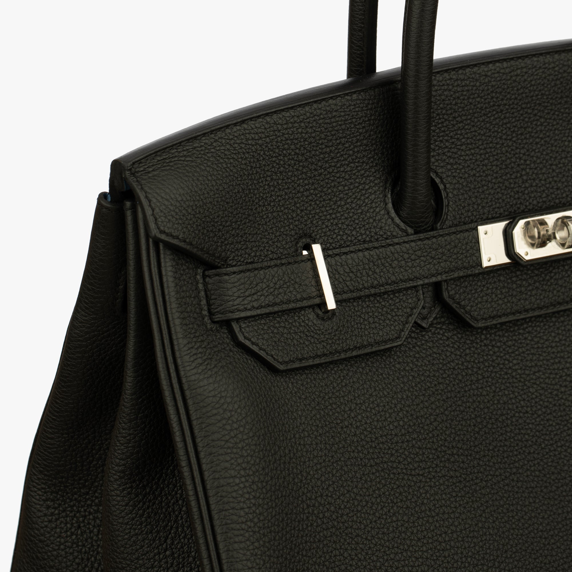 Hermès | Birkin 35cm Verso | Black and Blue Agate Togo Leather Palladium Hardware