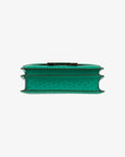 Hermès | Constance 24cm |Vert Verone Ostrich Leather Palladium Hardware