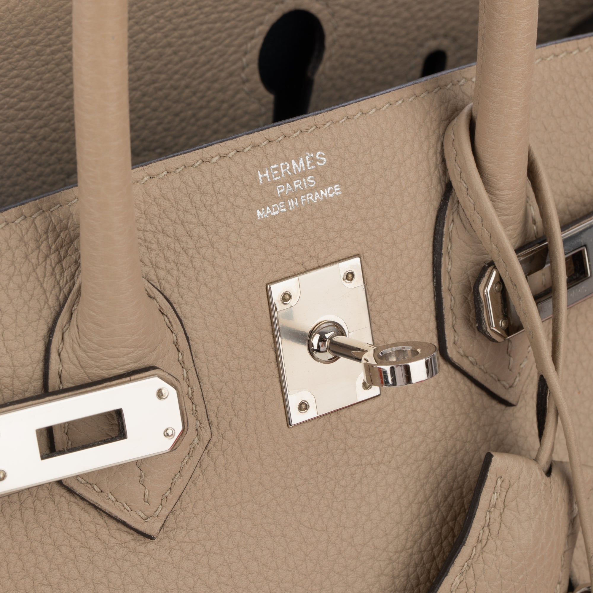Hermès | Birkin Verso 25cm | Gris Tourterelle & Blue Ocean Togo Leather Palladium Hardware