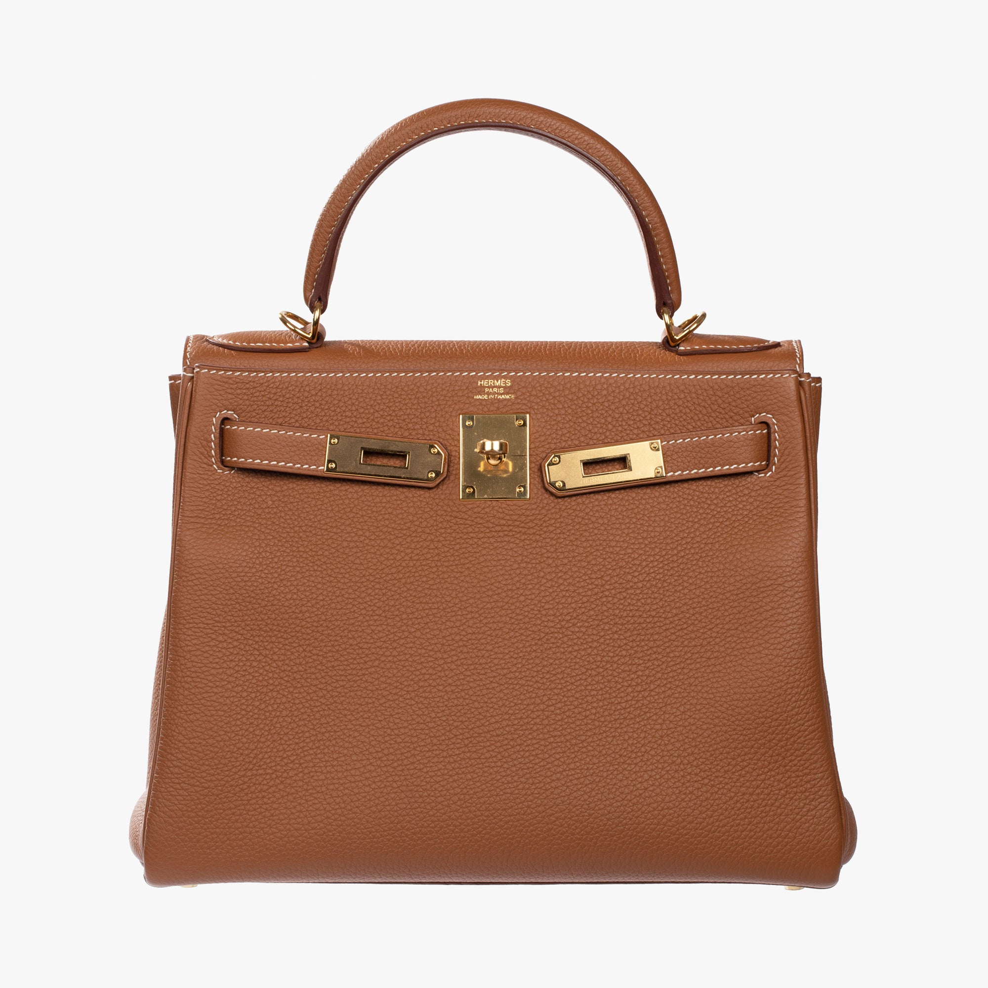 Hermès | Kelly Retourne 28cm | Gold Togo Leather Gold Hardware