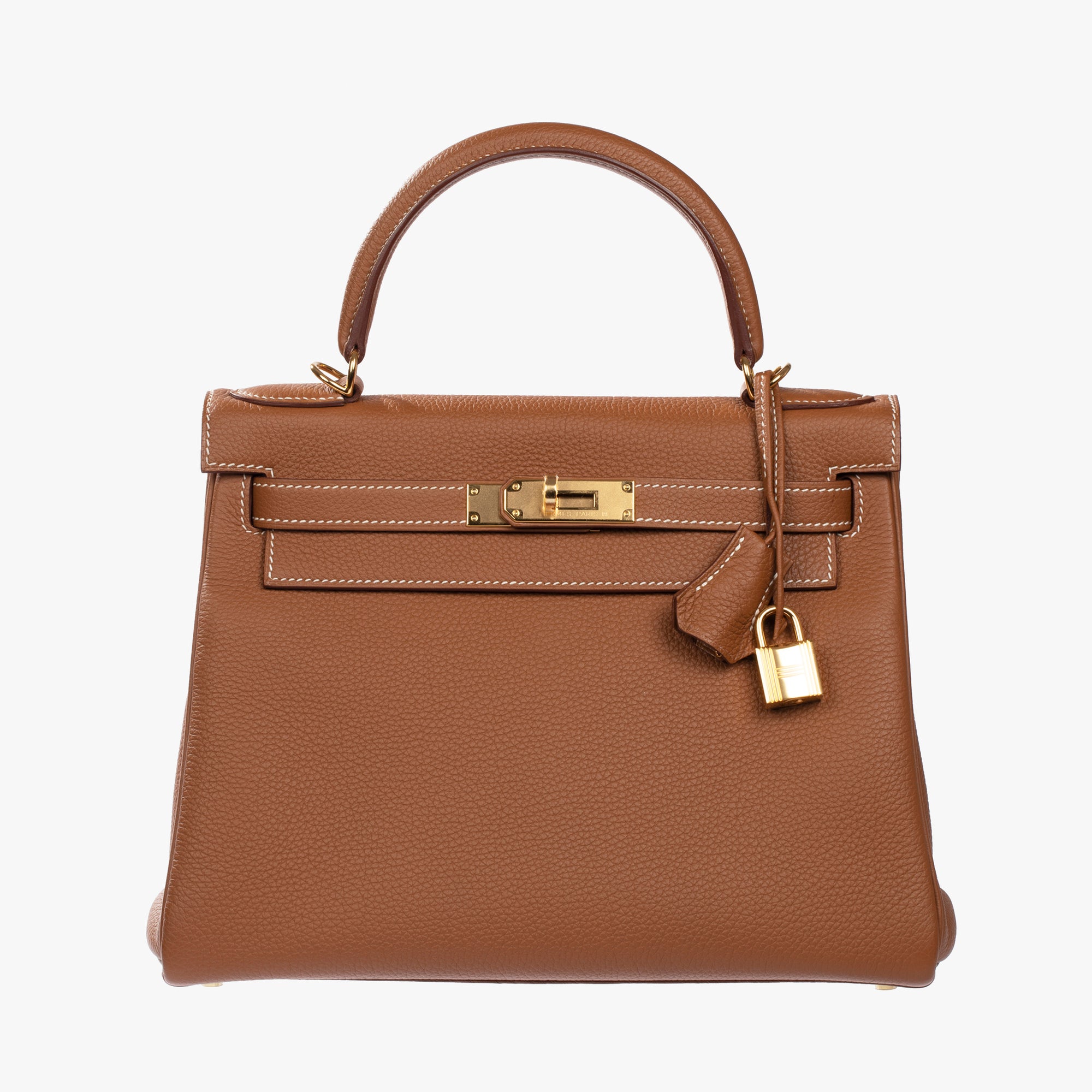 Hermès | Kelly Retourne 28cm | Gold Togo Leather Gold Hardware