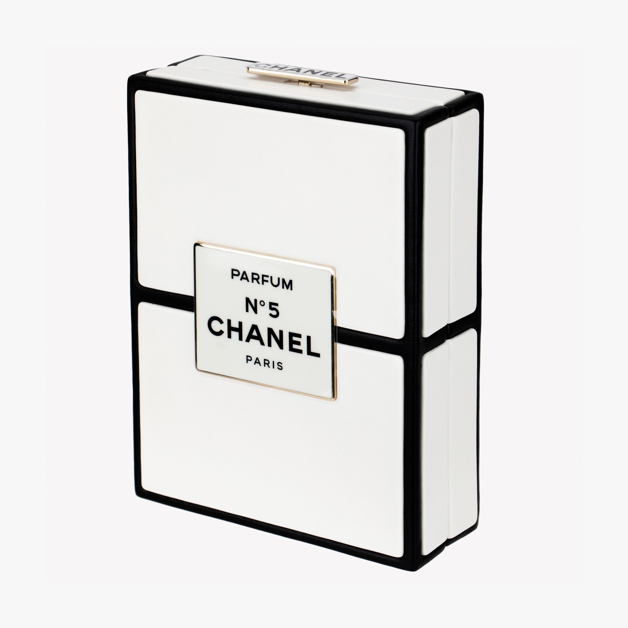 Chanel | Minaudière Limited Edition Chanel No.5 Perfume Box | Gold-Tone Hardware