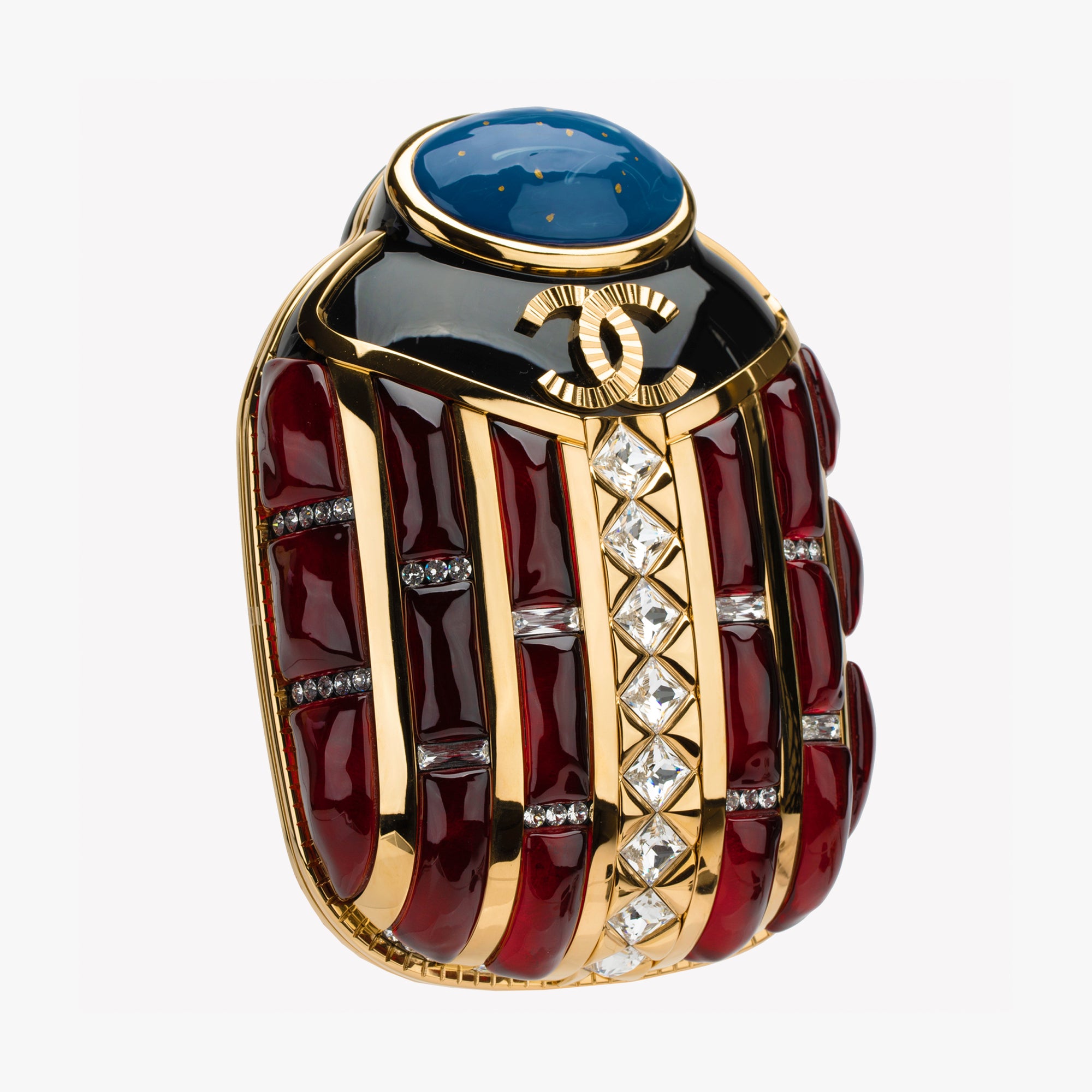 Chanel | Minaudière Limited Edition Egyptian Scarab | Gold-Tone Hardware