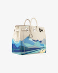 Hermès | Haut A Courroies HAC 50cm Endless Roads | Craie Togo Leather Palladium Hardware