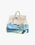 Hermès | Haut A Courroies HAC 50cm Endless Roads | Craie Togo Leather Palladium Hardware