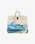 Hermès | Haut A Courroies HAC 50cm Endless Roads | Craie Togo Leather Palladium Hardware