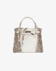 Hermès | Kelly 25cm | Himalaya Blanc Matte Niloticus Crocodile Palladium Hardware