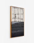 Søren Sejr | Comp. Black / Double grid heavy top, two lines oilstick, heavy vertical brushstrokes in gel bottom