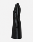 Chanel | Black Glitter High-Collar Runway Coat | Size 38 FR