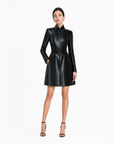 Chanel | Black Glitter High-Collar Runway Coat | Size 38 FR