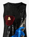 Saint Laurent | John Baldessari by Hedi Slimane Sequin Mini Dress Look