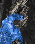 Saint Laurent | John Baldessari by Hedi Slimane Sequin Mini Dress Look