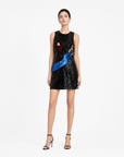 Saint Laurent | John Baldessari by Hedi Slimane Sequin Mini Dress Look