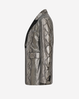 Saint Laurent | Metallic Python Skin Blazer | Size 36 FR