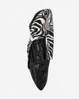 Saint Laurent | by Hedi Slimane Asymmetric Zebra Print Sequin Dress | Size 36 FR
