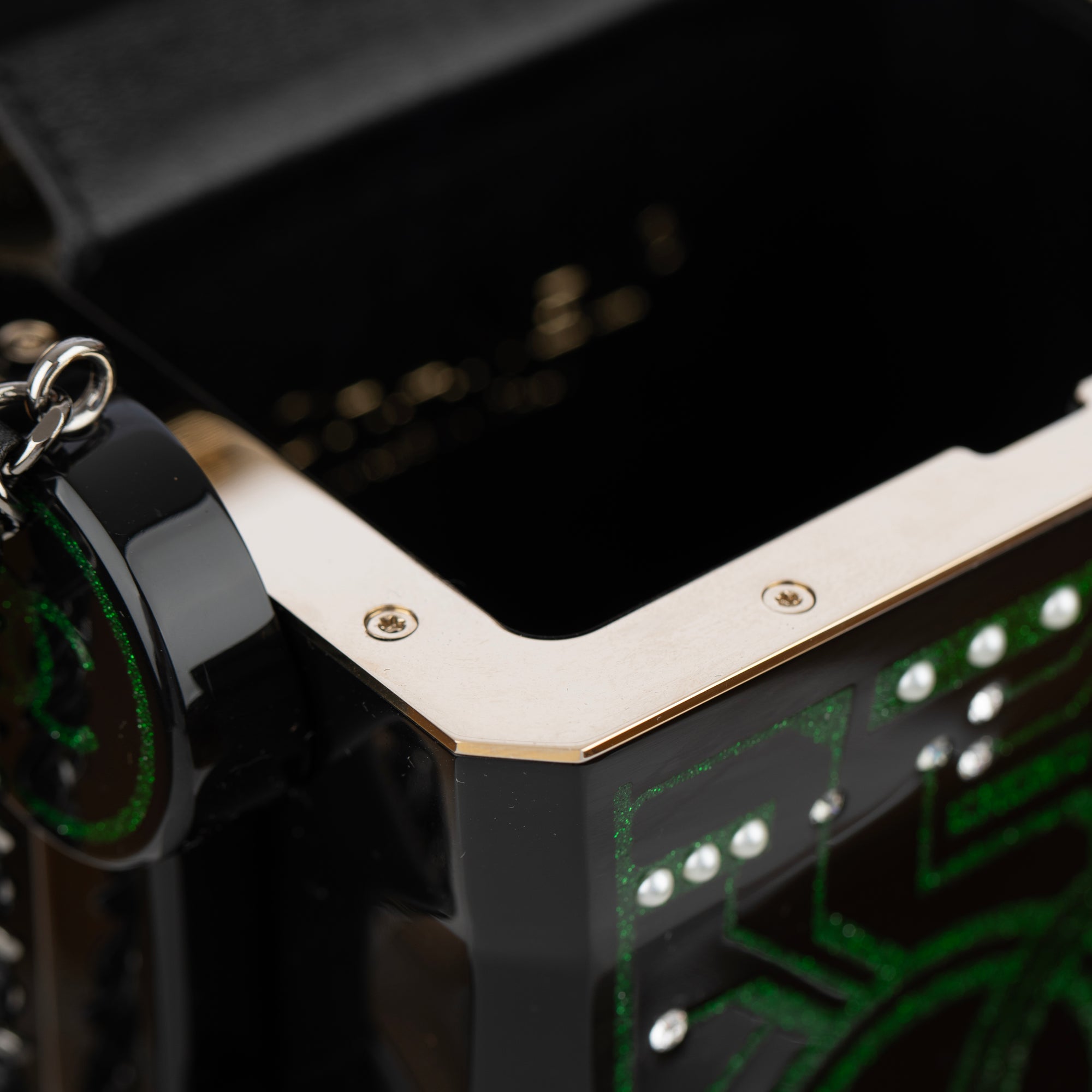 Chanel | Minaudière Limited Edition Green Robot | Silver-Tone Hardware