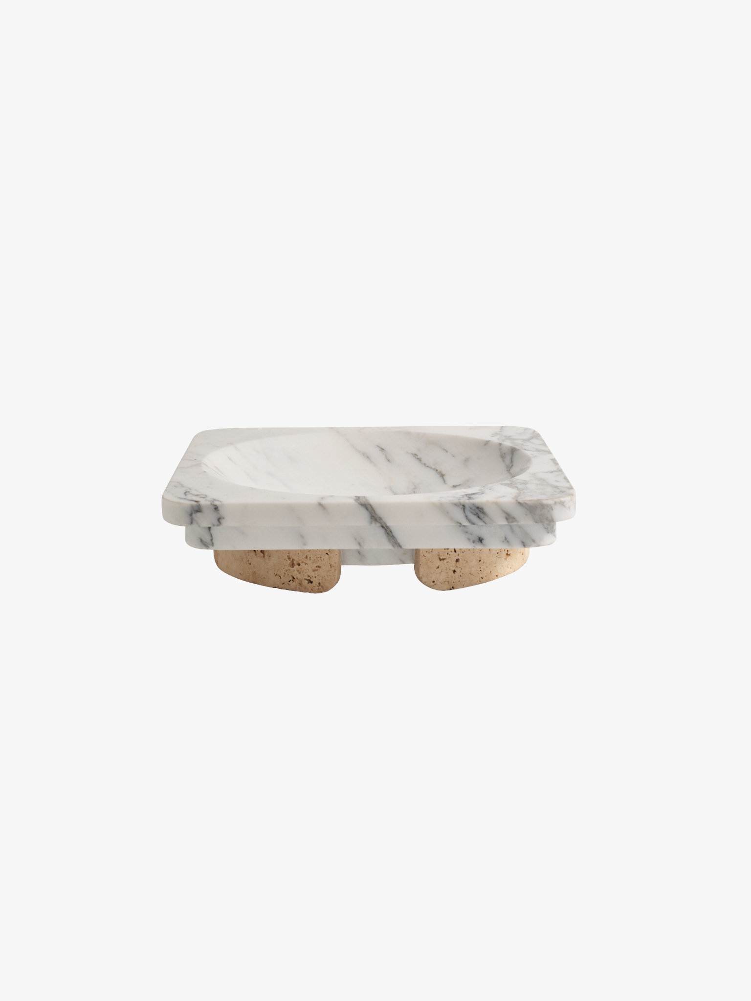 Greg Natale | Caldera Bowl Arabescato & Travertine