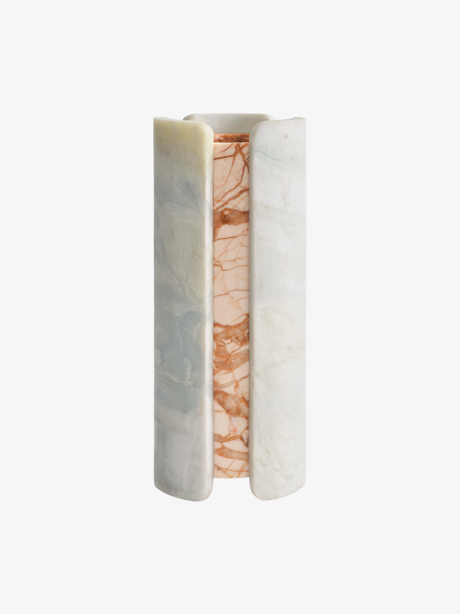 Greg Natale | Vent Vase Terreno Gold & Blue Onyx