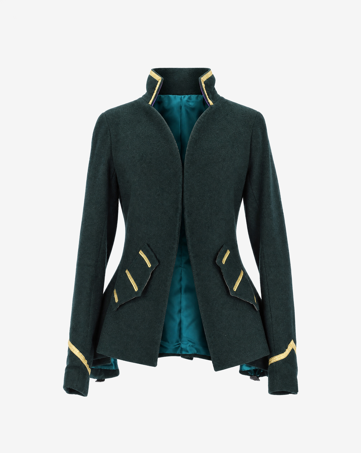 Alexander McQueen Highland Rape hunter green military jacket
