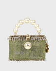 Rosantica Pocket Luce | Gold Toned Brass, Crystals & Faux Pearls