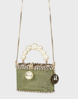 Rosantica Pocket Luce | Gold Toned Brass, Crystals & Faux Pearls